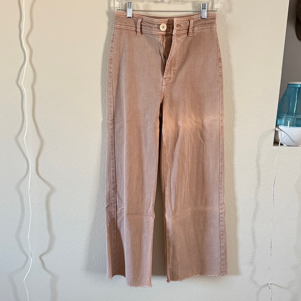 Oat New York Wide Leg Pants in Dusty Rose